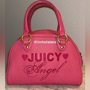 *SOLD*,Vintage Juicy Couture pink leather bowler